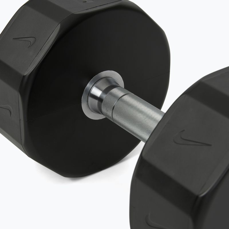 Хромована гантель Nike Strength Pro Urethane Dumbbell 24 kg black/white 4