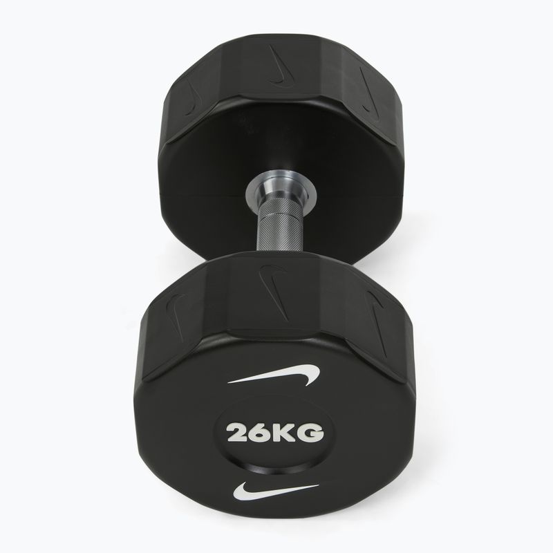 Хромована гантель Nike Strength Pro Urethane Dumbbell 26 kg black/white 2