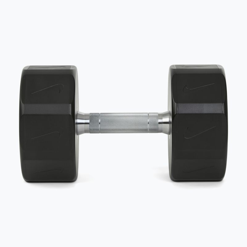 Хромована гантель Nike Strength Pro Urethane Dumbbell 28 kg black/white 3