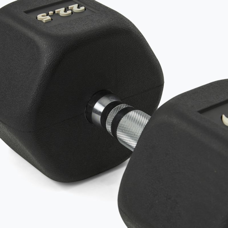 Гантель гумований Nike Strength Hex Dumbbell 22,5 kg black/white 4