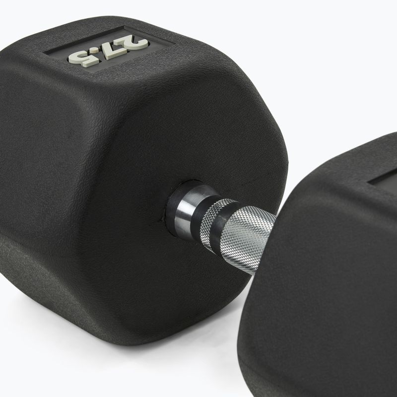 Гантель гумований Nike Strength Hex Dumbbell 27,5 kg black/white 4