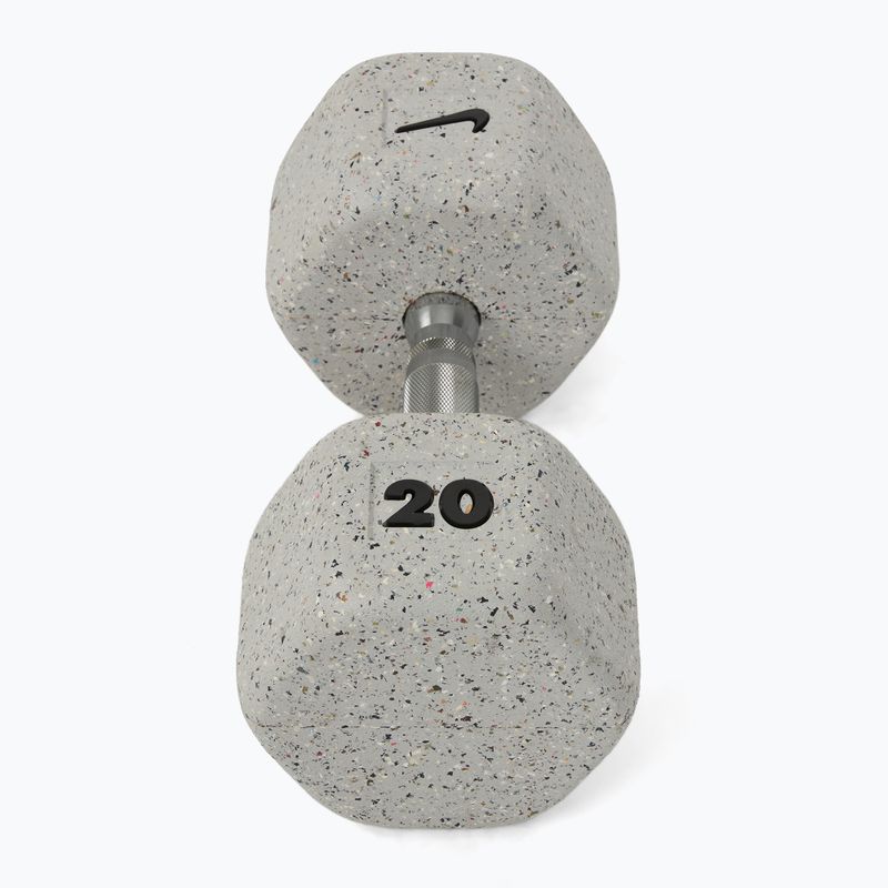 Гантель гумований Nike Strength Grind Hex Dumbbell 20 kg wolf grey 2