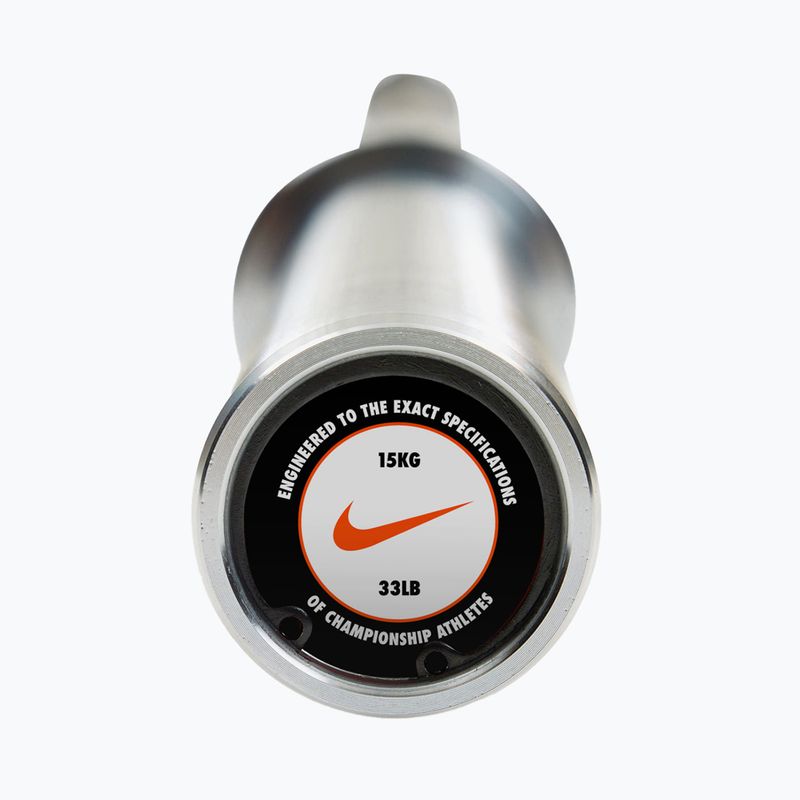 Штанга пряма Nike Strength Hard Chrome Barbell chrome swoosh 5