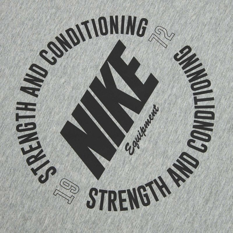 Футболка для тренувань чоловіча Nike Strength S&C Dri-Fit heather grey/black 4