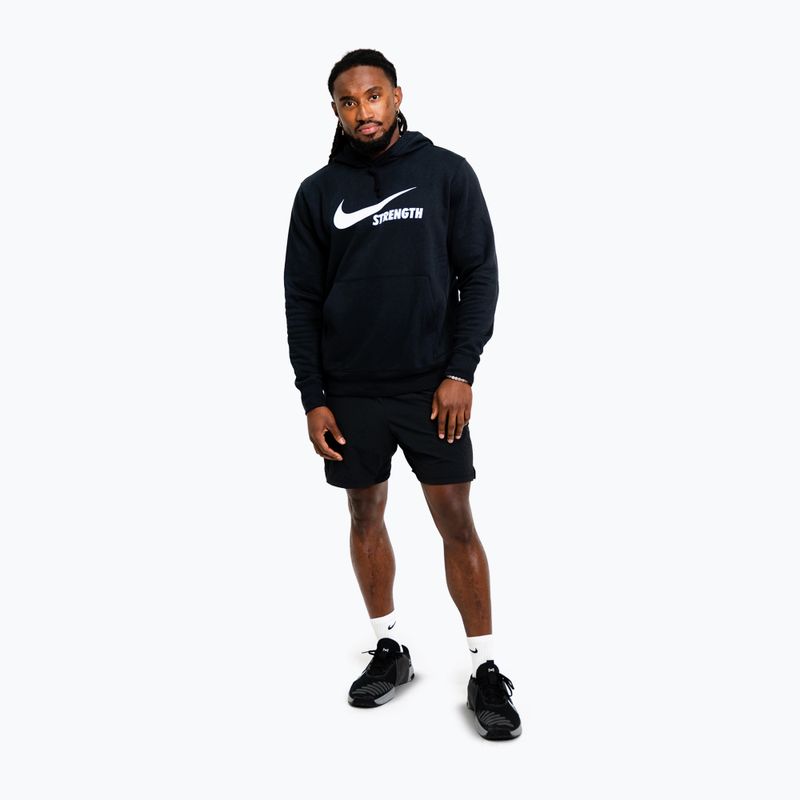 Кофта чоловіча Nike Strength Hoodie black/white 2
