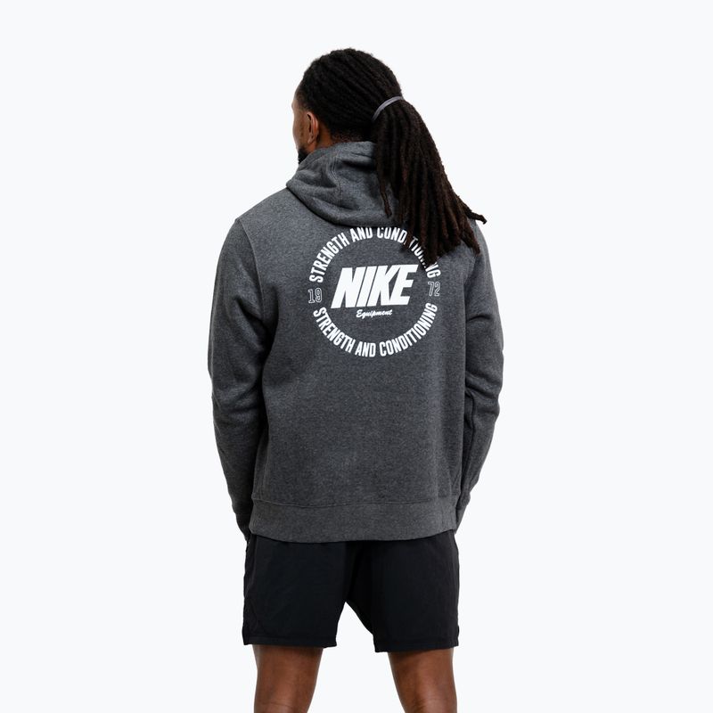 Кофта чоловіча Nike Strength S&C Hoodie charcoal/white 3