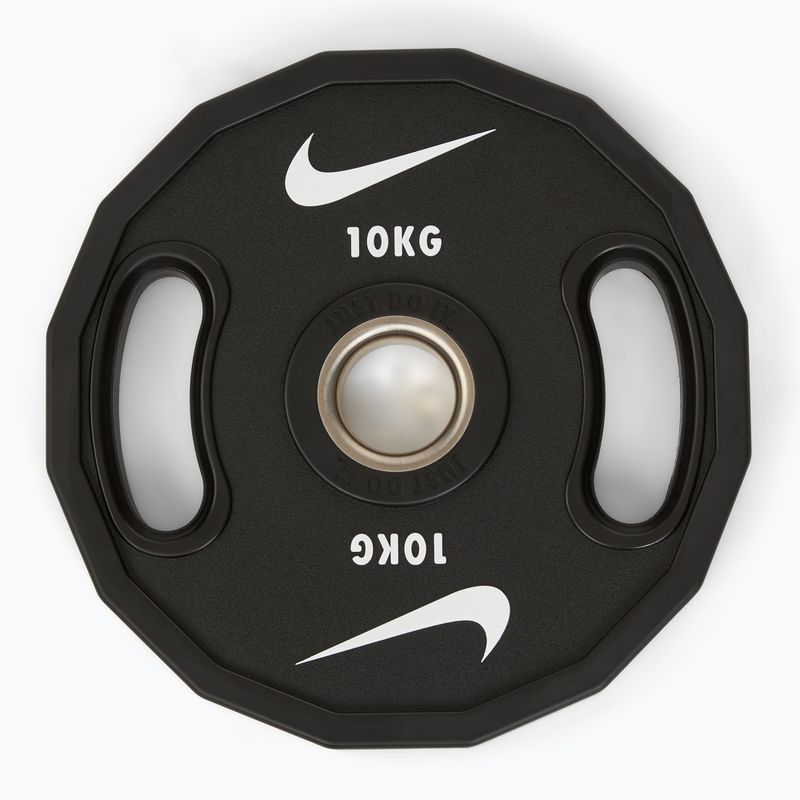 Диск Nike Strength Pro Urethane Plates 10 кг black/white 2