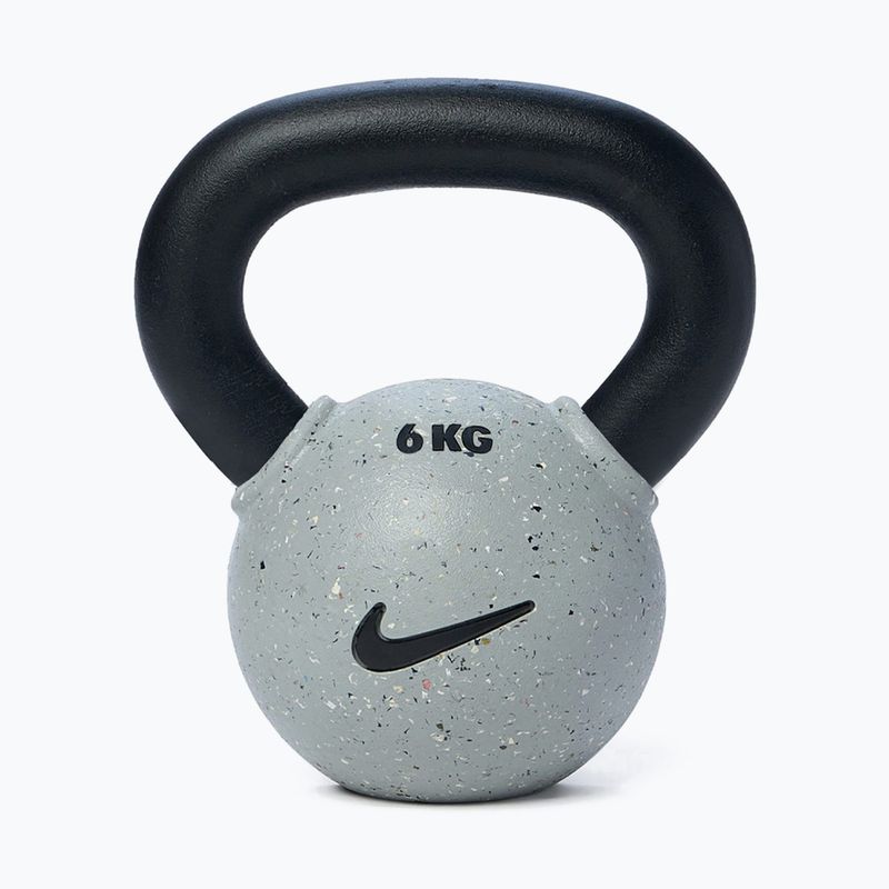 Гиря Nike Strength Rubber Coated 6 кг smoke grey