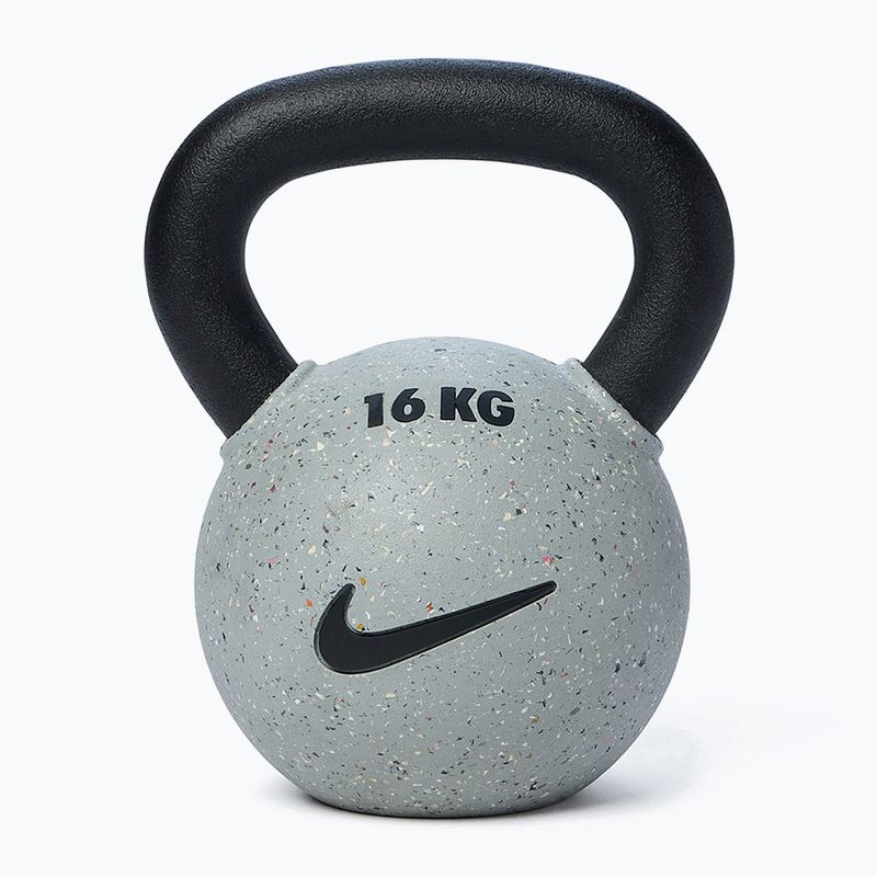Гиря Nike Strength Rubber Coated 16 кг smoke grey
