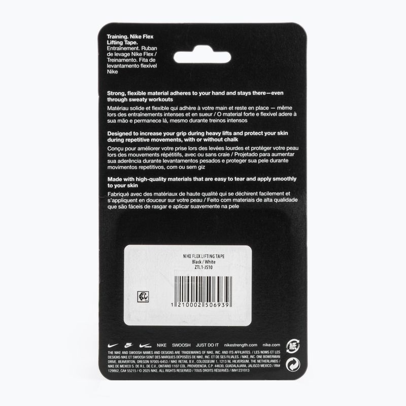 Еластичний когезійний бандаж Nike Strenght Flex Lifting Tape black/white 2