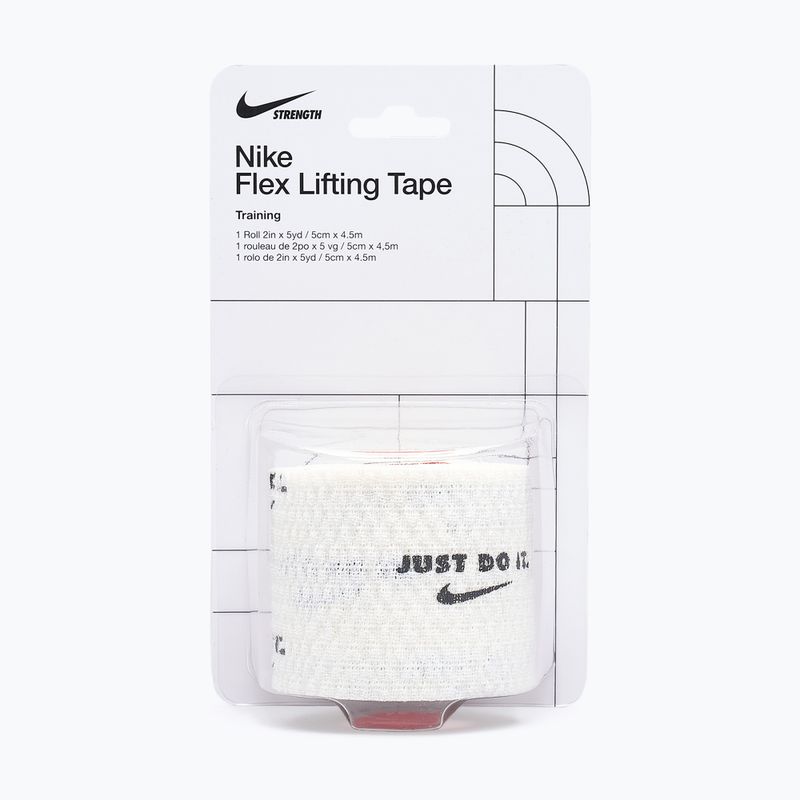 Еластичний когезійний бандаж Nike Strenght Flex Lifting Tape white/black 5