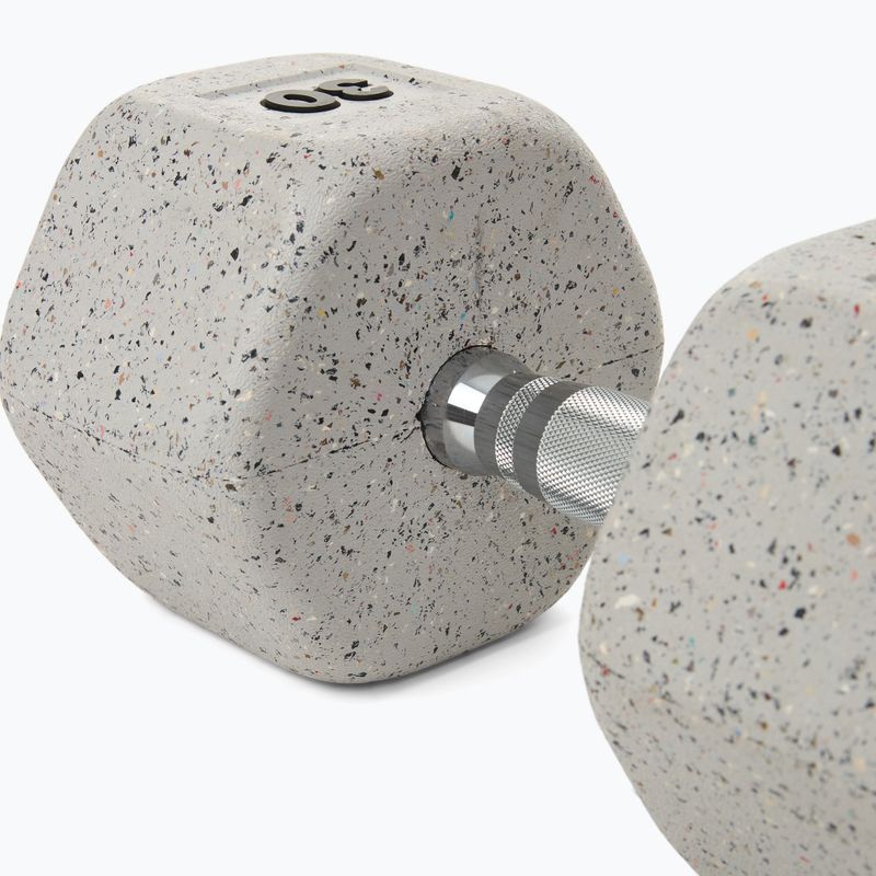 Гантеля гумова Nike Strength Grind Dumbbell 30 kg wolf grey 4