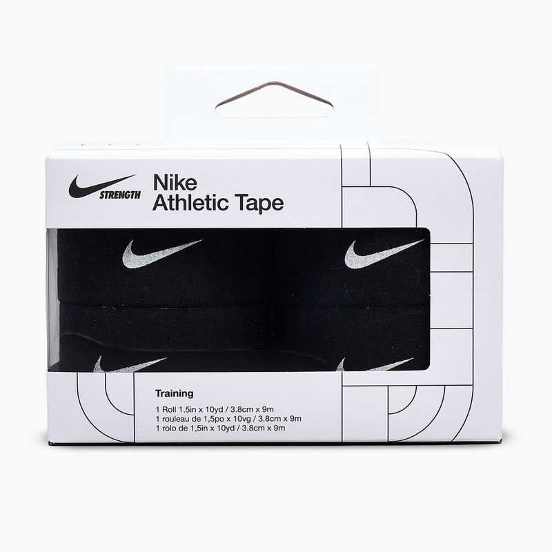 Еластичний когезивний бинт Nike Strength Athletic Tape 4 шт. чорний/білий