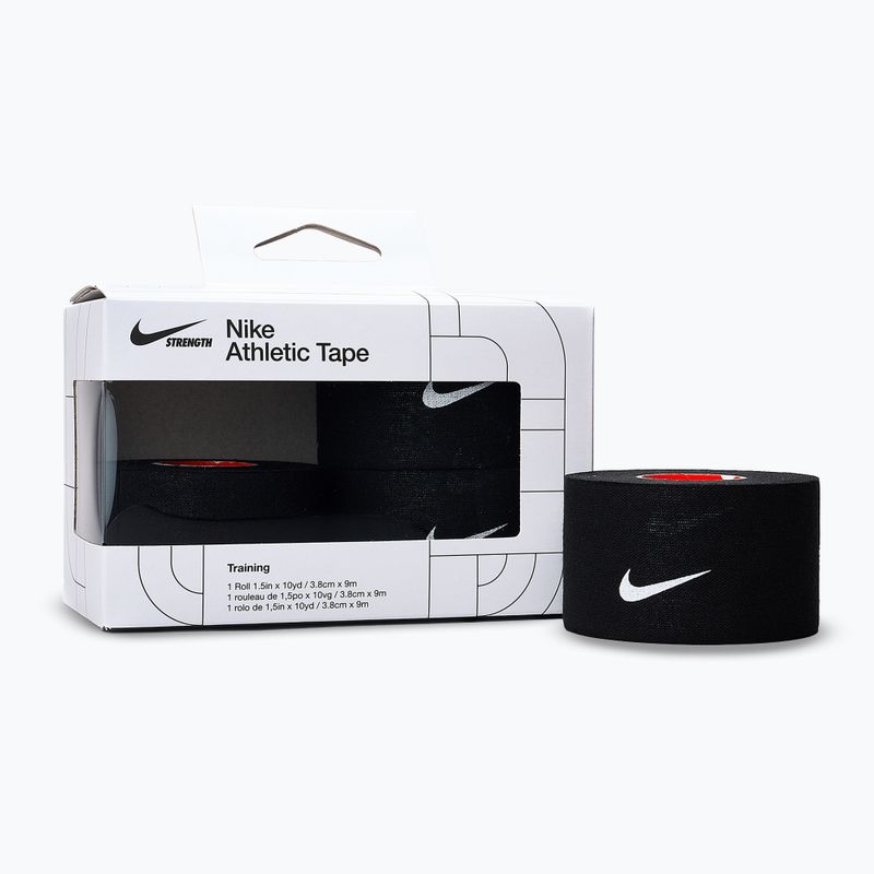 Еластичний когезійний бандаж Nike Strenght Athletic Tape black/white 2