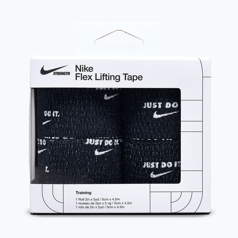 Еластичний когезійний бандаж Nike Strenght Flex Lifting Tape black/white 2