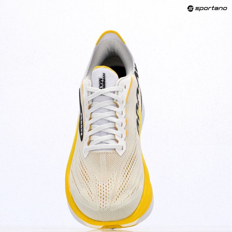 Кросівки для бігу чоловічі Brooks Hyperion Max 4 white/cyber yellow/black 9