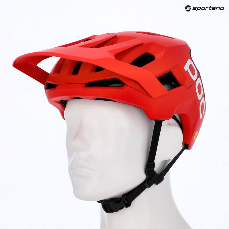 Шолом велосипедний POC Kortal Race MIPS prismane red matt/uranium black matt 6