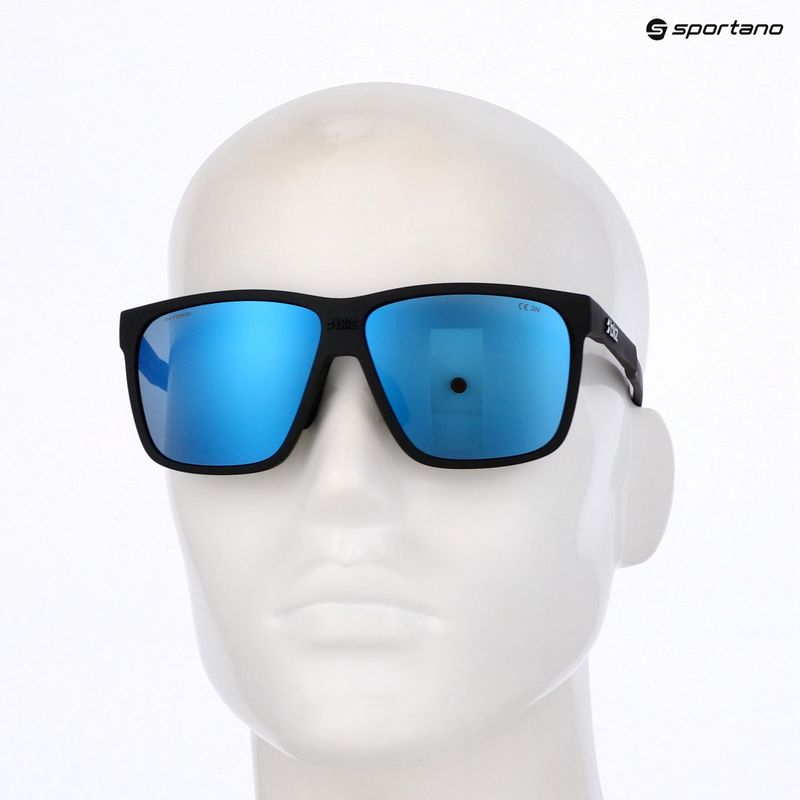 Окуляри сонцезахисні Bliz A001 matte black/grey blue multi 7