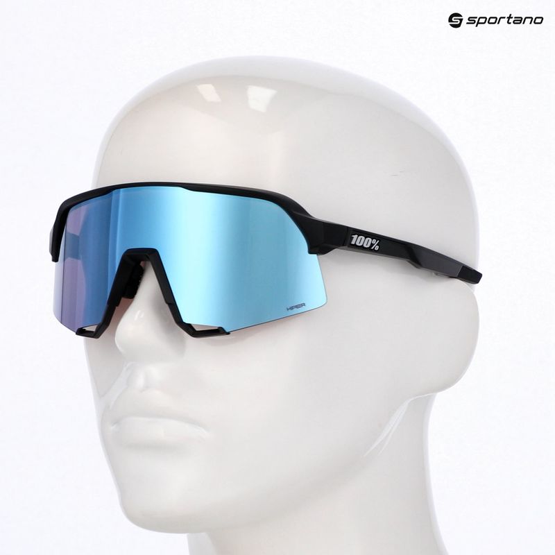 Окуляри сонцезахисні 100% S3 matte black/hiper blue multilayer mirror 3