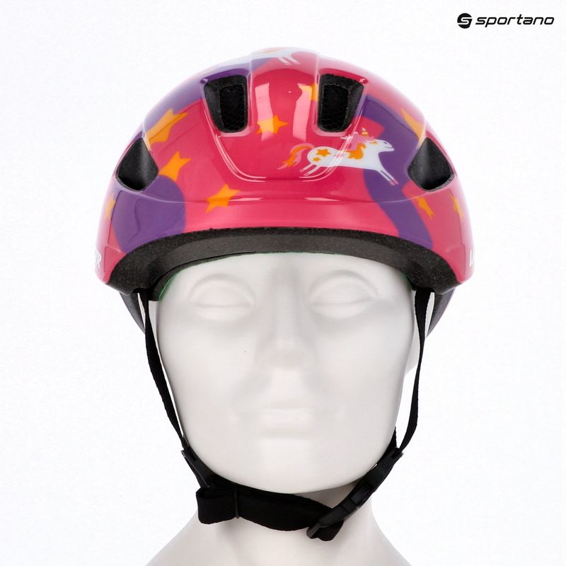 Шолом велосипедний дитячий Lazer Pnut 2.0 KinetiCore purple pony 8