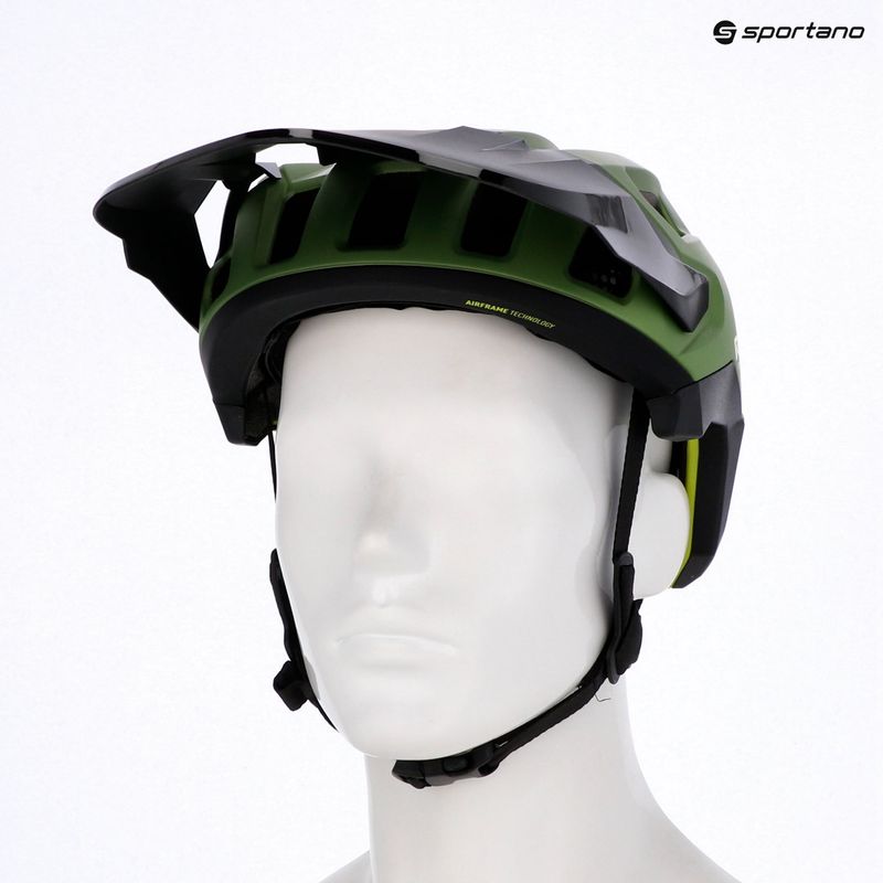 Шолом велосипедний Rudy Project Terraform met.olive/black/acid green matte 10