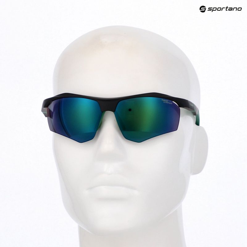 Окуляри сонцезахисні чоловічі Polaroid PLD 7055/S matte black green/green mirror polarized hc 9