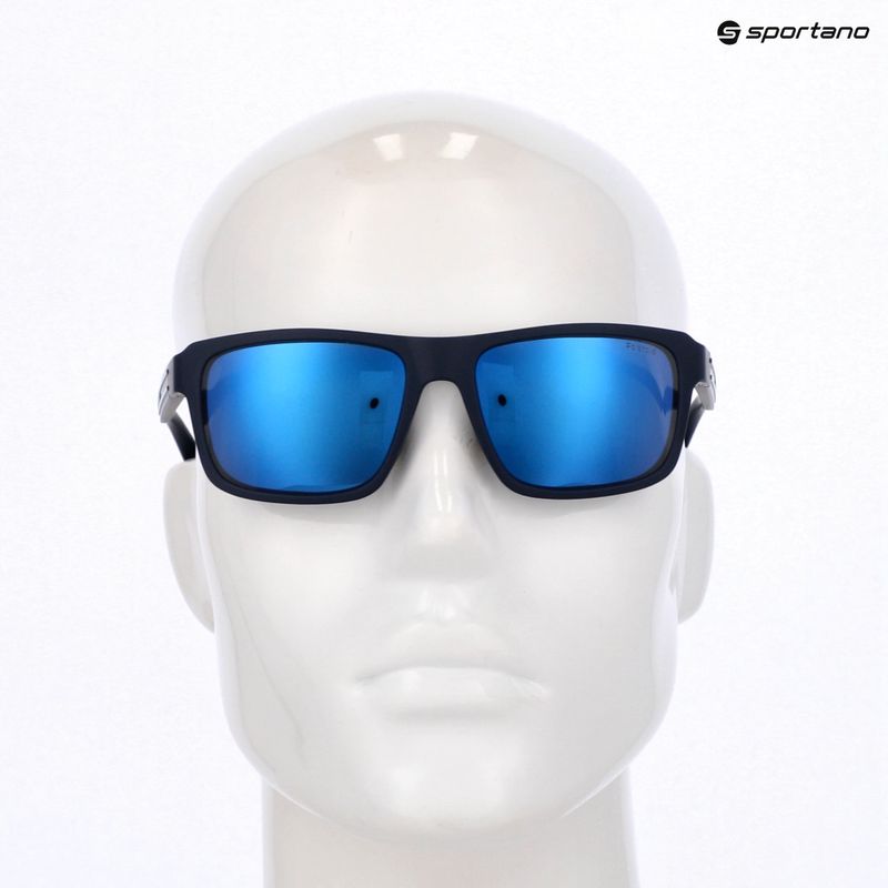 Окуляри сонцезахисні чоловічі Polaroid PLD 2158/S matte blue/blue mirror polarized 7