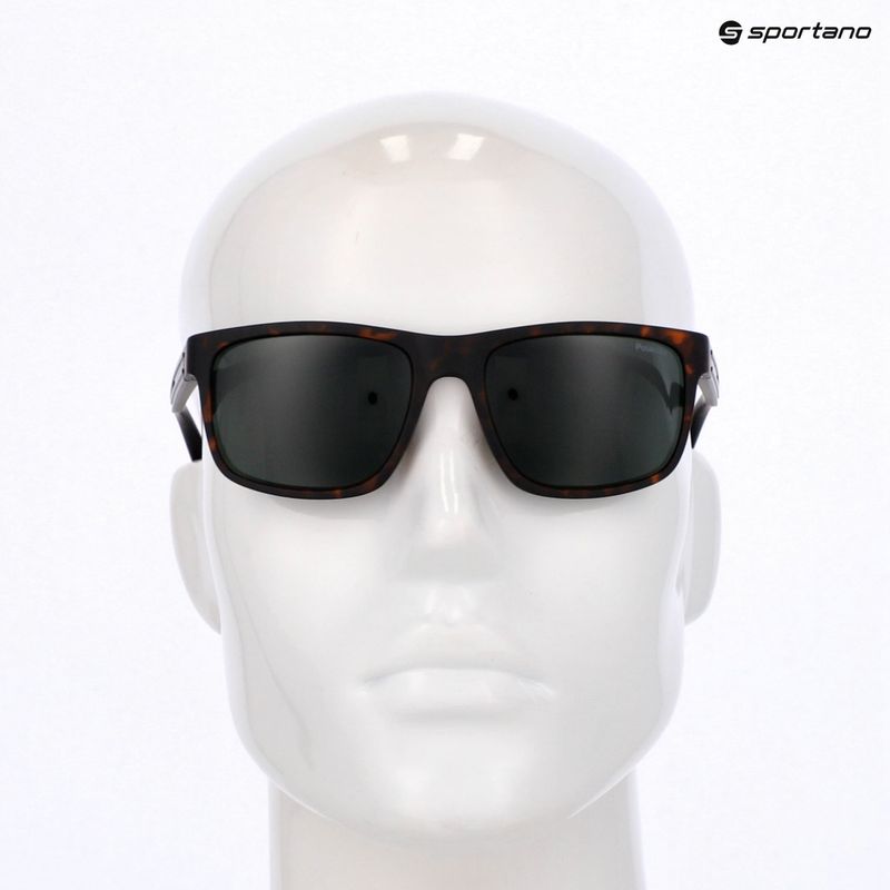Окуляри сонцезахисні чоловічі Polaroid PLD 2157/S matte brown havana/green polarized 9