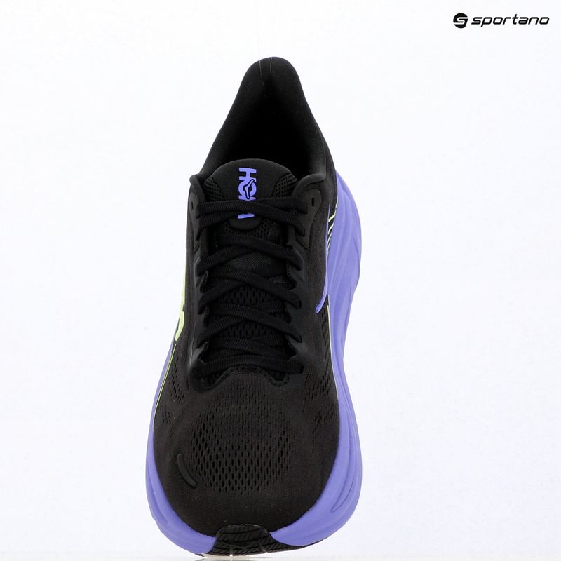 Кросівки для бігу чоловічі Hoka Clifton 11 black/neon yuzu 8