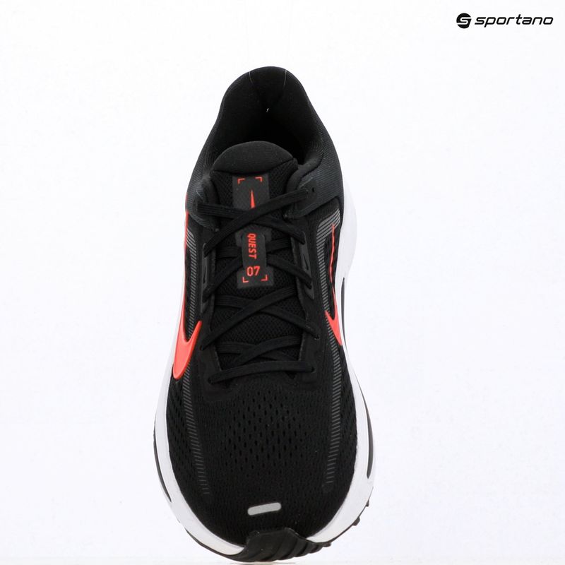 Кросівки для бігу чоловічі Nike Quest 7 black/white/anthracite/red orbit 10