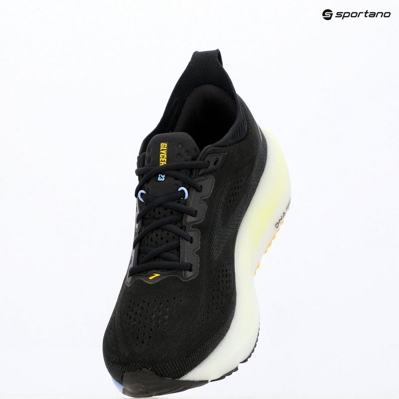 Кросівки для бігу чоловічі Brooks Glycerin 23 black/cyber yellow/nightlife 7