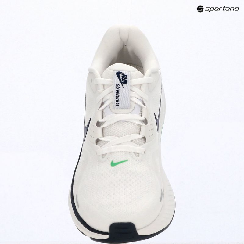 Кросівки для бігу чоловічі Nike Structure 26 white/green spark/midnight navy 6