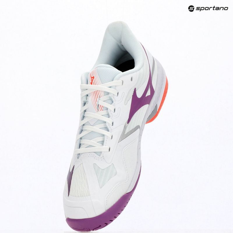 Кросівки тенісні жіночі Mizuno Wave Exceed Court AC white/dahlia/lava orange 9