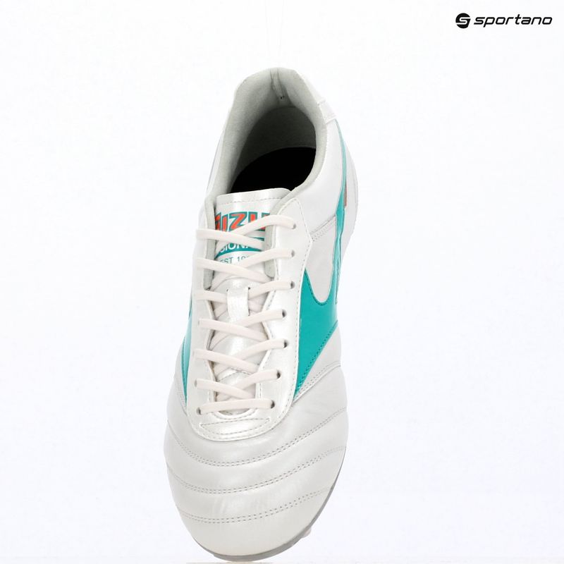 Кросівки футбольні Mizuno Morelia II Elite FG white/arcadia/lava orange 9