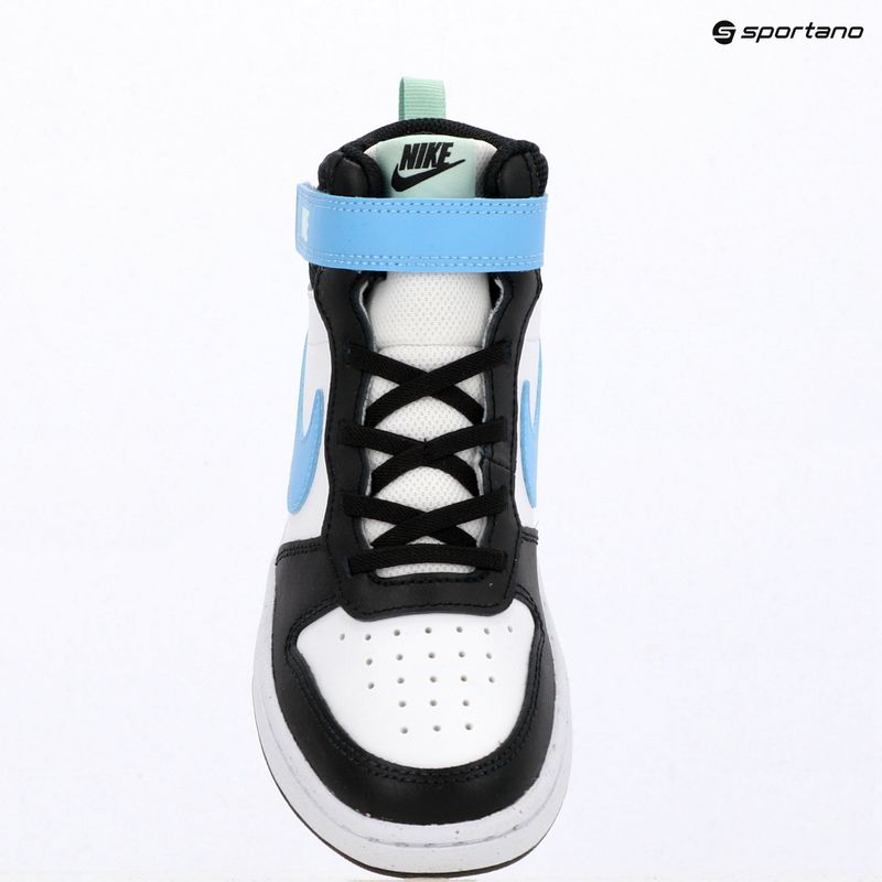 Взуття дитяче Nike Court Borough Mid 2 white/black/arctic green/football blue 8