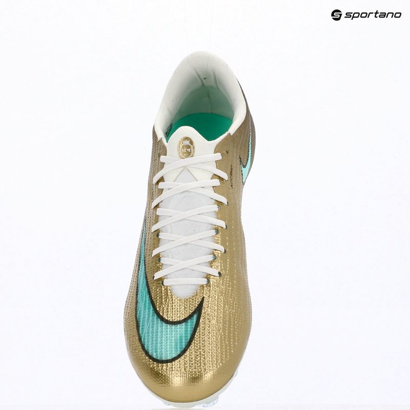 Кросівки футбольні чоловічі Nike Mercurial Superfly 11 Elite "Kylian Mbappé" metallic gold/green glow 9