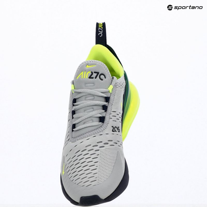 Взуття чоловіче Nike Air Max 270 wolf grey/obsidian/volt 15