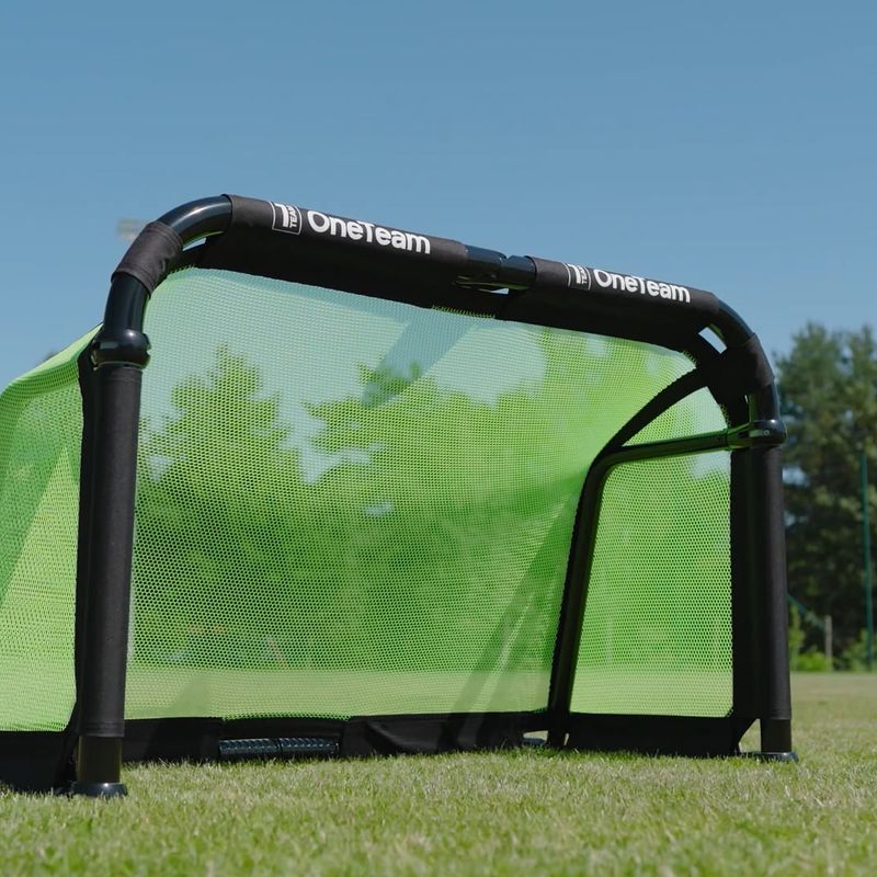 Ворота футбольні OneTeam Swiftgoal 120 x 70 cm black/green 13