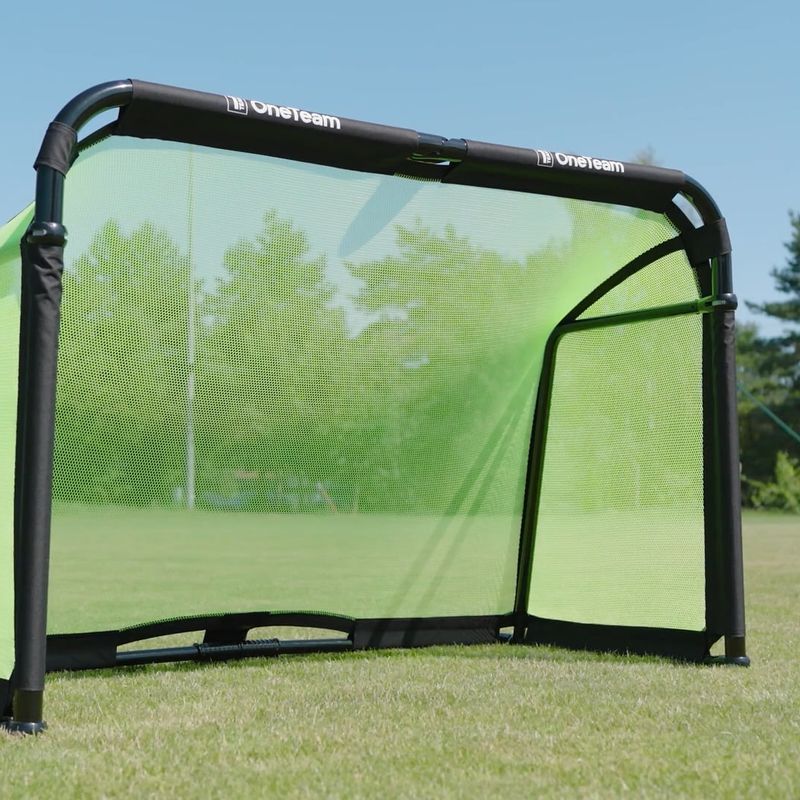Ворота футбольні OneTeam SWIFTGOAL 180 x 120 cm foldable black/green 13