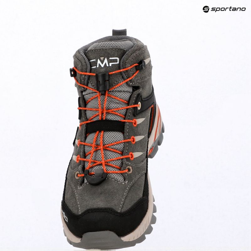 Взуття трекінгове дитяче CMP Rigel 2.0 Mid Waterproof grey/brick 9