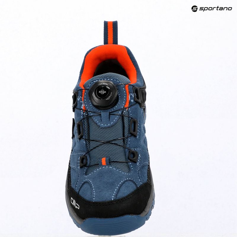 Взуття трекінгове дитяче CMP Kiruna Low FitGo Waterproof bluestone/arancio 9