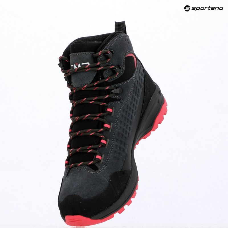 Взуття трекінгове жіноче CMP Vertyx Mid Waterproof grey/fuxia 9