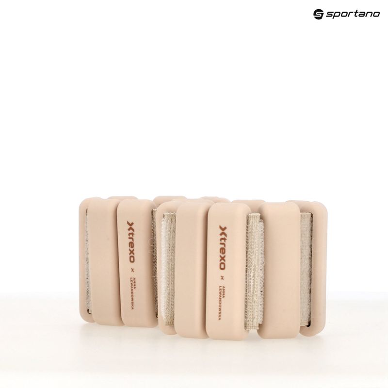 Обтяжувачі для щиколоток і зап'ясть XTREXO x Anna Lewandowska Bangles 205 Beige 12