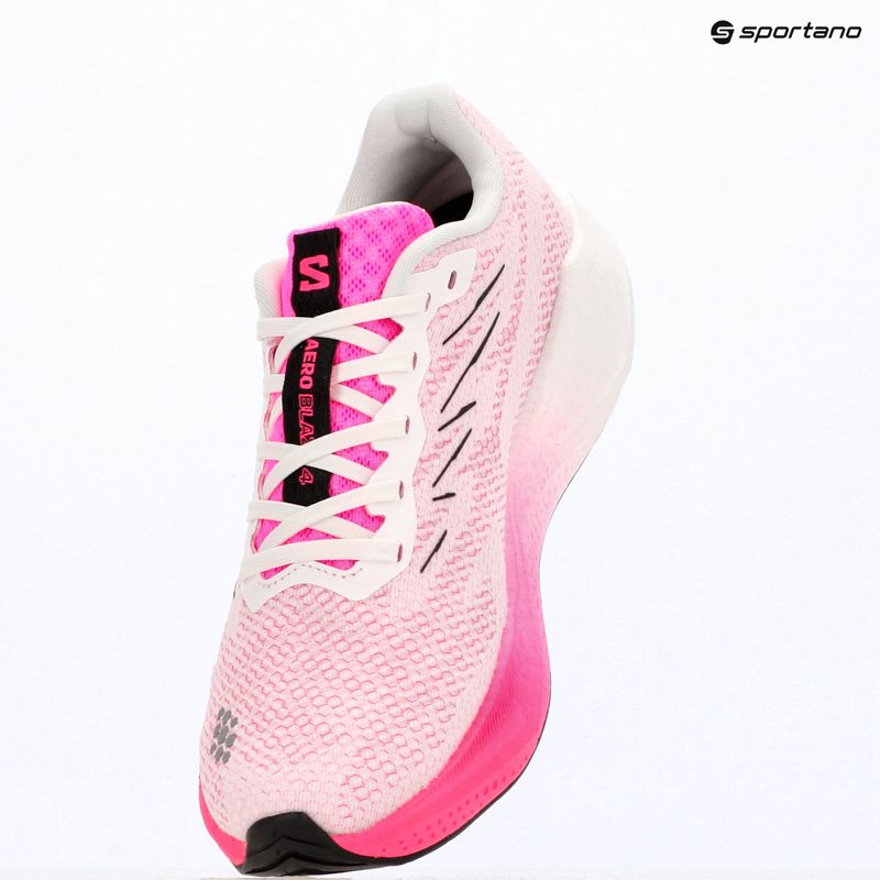 Кросівки для бігу жіночі Salomon Aero Blaze 4 white/knockout pink 15