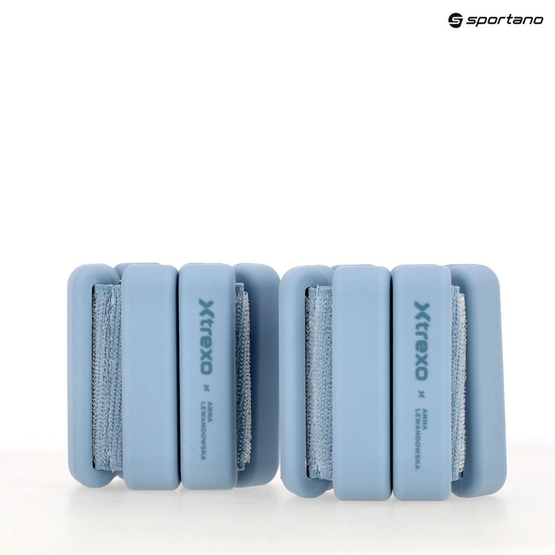 Обтяжувачі для щиколоток і зап'ясть XTREXO x Anna Lewandowska Bangles 210 Azul Bruma 12