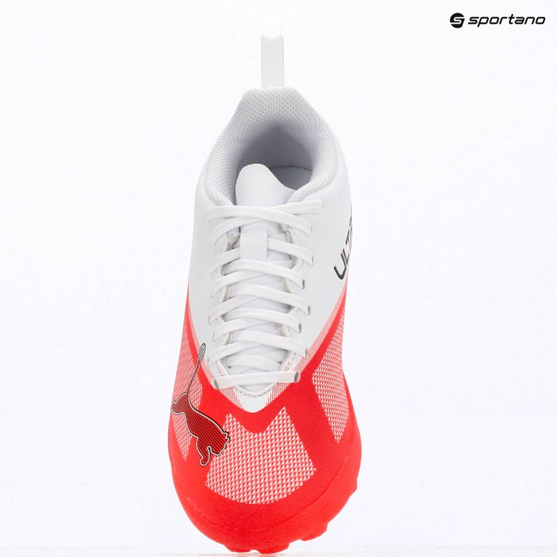 Футбольне взуття дитяче PUMA Ultra 7 Play TT Jr ultra red/puma black/puma white 9