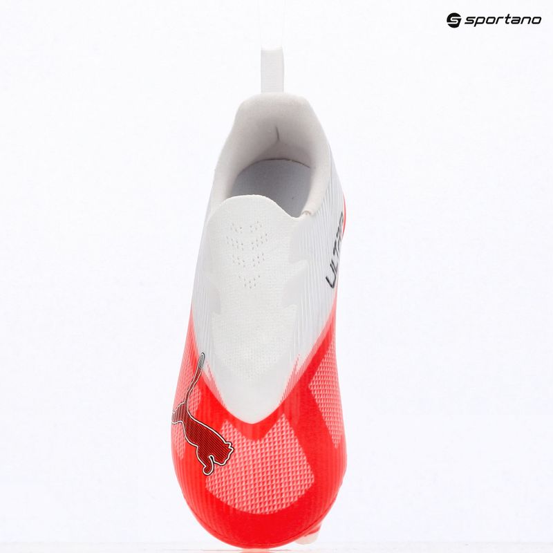 Футбольне взуття дитяче PUMA Ultra 7 Match LL FG/AG Jr ultra red/puma black/puma white 9