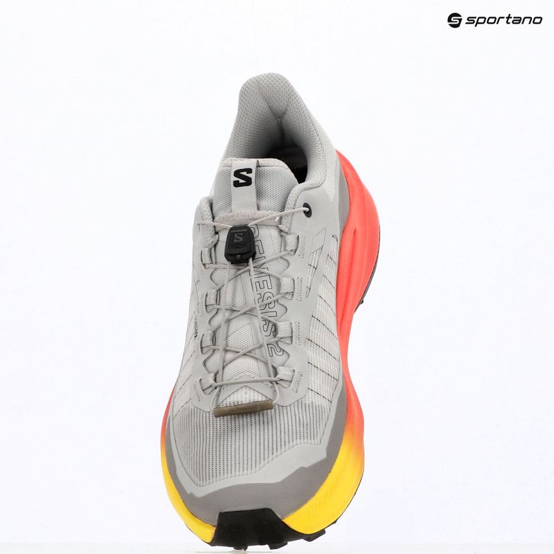 Кросівки для бігу чоловічі Salomon Genesis 2 gray violet/safety yellow 9