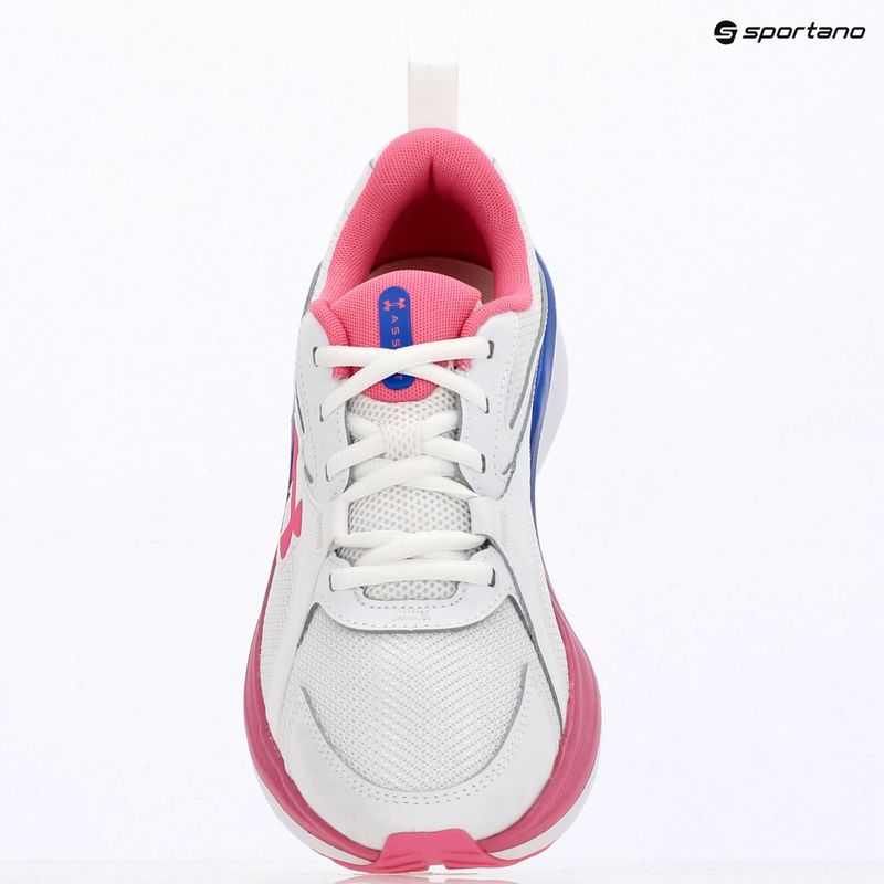 Кросівки для бігу жіночі Under Armour Assert 11 white/pink frenzy/pink frenzy 9