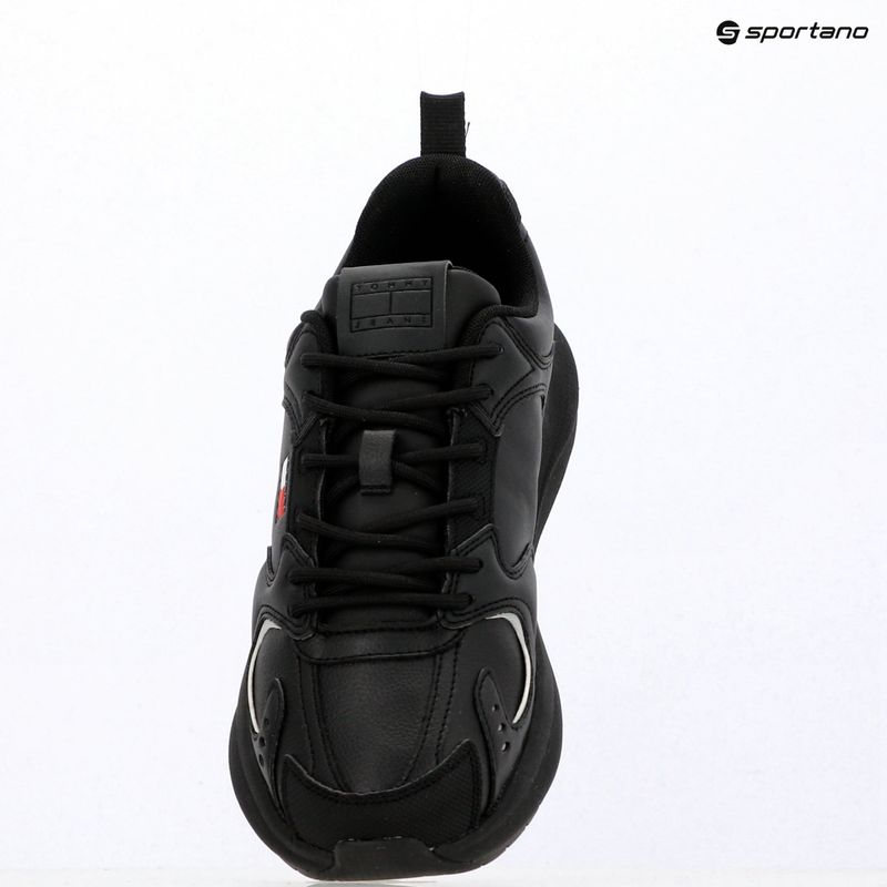 Взуття чоловіче Tommy Jeans Runn Leather triple black 9